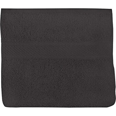 Soleil d'ocre , Lagune Toalla de Lavabo, Algodón 500 Gr/m2, Gris, 50x90 cm Soleil d'ocre , Lagune Toalla de Lavabo, Algodón 500 Gr/m2, Gris, 50x90 cm