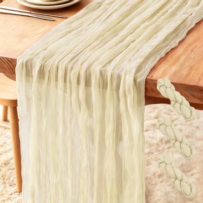 Foatcox Pack de 3 Caminos de Mesa Beige, 300 x 90 cm Estilo Bohemio Rústicos Camino de Mesa para Bodas, Fiestas de Cumpleaños, Baby Showers, Despedidas Soltera Decoración de Banquetes Foatcox Pack de 3 Caminos de Mesa Beige, 300 x 90 cm Estilo Bohemio Rústicos Camino de Mesa para Bodas, Fiestas de Cumpleaños, Baby Showers, Despedidas Soltera Decoración de Banquetes