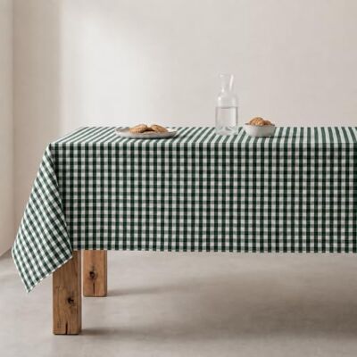 GAMUSI - Vichy Cuadrado - Verde - 140x140 cm - Mantel GAMUSI - Vichy Cuadrado - Verde - 140x140 cm - Mantel