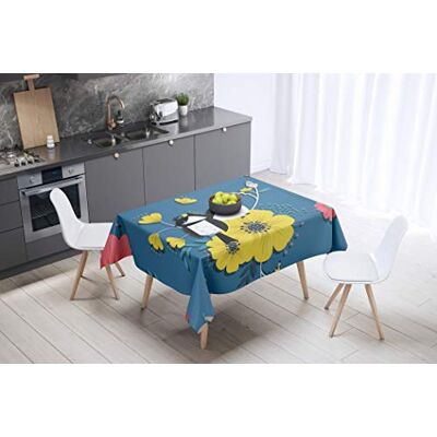 Bonamaison Kitchen Decoration, Tablecloth, 145 cm x 145 cm Designed and Manufactured in Turkey Bonamaison Kitchen Decoration, Tablecloth, 145 cm x 145 cm Designed and Manufactured in Turkey