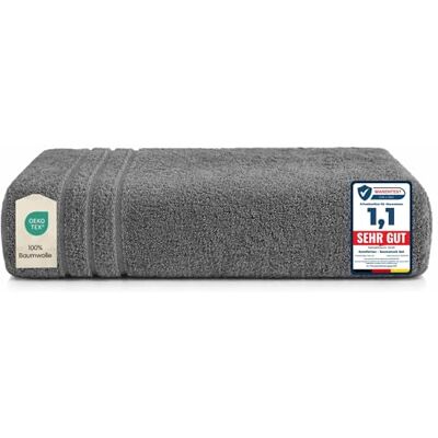 Komfortec Toalla de Baño Grande 100 x 200 cm – 100% Algodón – Toalla Extra Grande – Suave y Altamente Absorbente – Antracita Komfortec Toalla de Baño Grande 100 x 200 cm – 100% Algodón – Toalla Extra Grande – Suave y Altamente Absorbente – Antracita