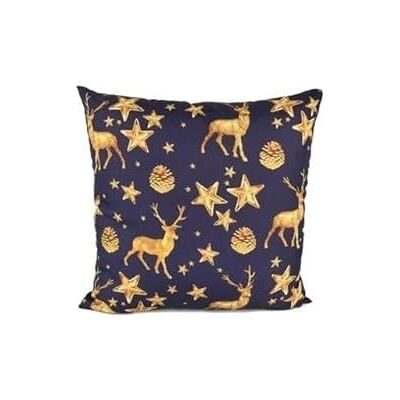 DUE ESSE CHRISTMAS SRL Cojín con diseño de Estrellas y Renos, 45 x 45 cm, Talla única DUE ESSE CHRISTMAS SRL Cojín con diseño de Estrellas y Renos, 45 x 45 cm, Talla única