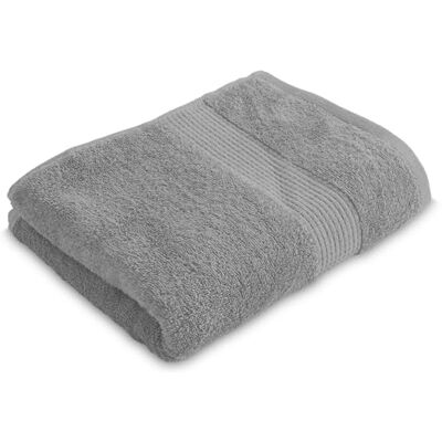 Le linge de Jules Toalla de baño de 90 x 150 cm, 100% algodón, 450 g/m2, Color Gris Le linge de Jules Toalla de baño de 90 x 150 cm, 100% algodón, 450 g/m2, Color Gris