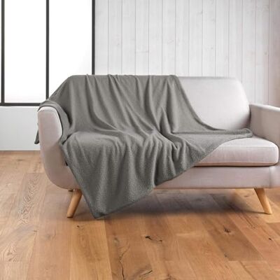 Douceur d'Intérieur Wooly Manta, 180 x 220 cm, gris, de rizo, lisa Douceur d'Intérieur Wooly Manta, 180 x 220 cm, gris, de rizo, lisa