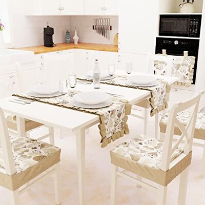 PETTI ARTIGIANI ITALIANI Camino de Mesa, Corazones Beige, 1pz Runner Tavola 40x140 cm PETTI ARTIGIANI ITALIANI Camino de Mesa, Corazones Beige, 1pz Runner Tavola 40x140 cm