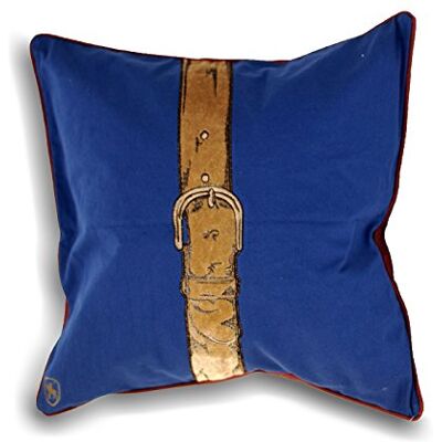 Paoletti Riva Polo Correa Cubiertas del Amortiguador, Azul, 45 X 45 Cm Paoletti Riva Polo Correa Cubiertas del Amortiguador, Azul, 45 X 45 Cm
