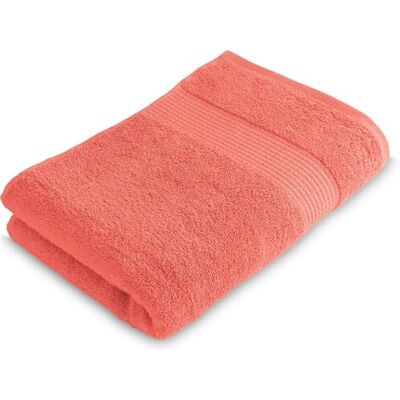Le linge de Jules Toalla de Ducha 70 x 130 cm, 100% algodón, 450 gr/m2, Color Coral Le linge de Jules Toalla de Ducha 70 x 130 cm, 100% algodón, 450 gr/m2, Color Coral