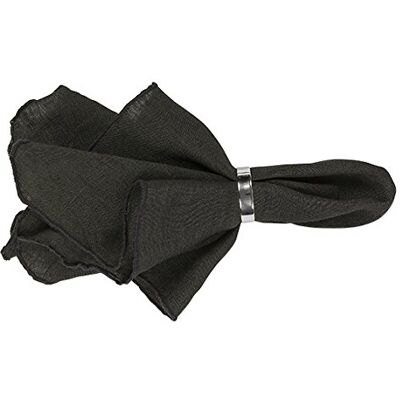 Broste Copenhagen GRACIE X2 Servilleta Negra - Napkin Broste Copenhagen GRACIE X2 Servilleta Negra - Napkin