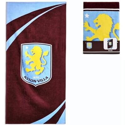 The Gift Scholars Aston Villa Toalla de Playa con Licencia Oficial 100% algodón, Grande, 140 x 70 cm, Piscina The Gift Scholars Aston Villa Toalla de Playa con Licencia Oficial 100% algodón, Grande, 140 x 70 cm, Piscina