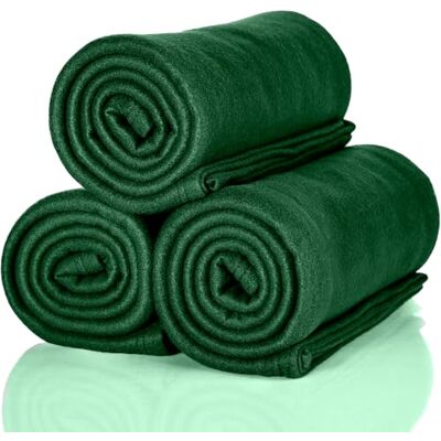 ALCLEAR 3 Unidades de Mantas de Forro Polar Öko Tex, Color Verde Abeto, Gran tamaño 130x160 cm, más de 200 g/m². Manta para sofá, Manta acogedora, cubresofá, Manta de Picnic. ALCLEAR 3 Unidades de Mantas de Forro Polar Öko Tex, Color Verde Abeto, Gran tamaño 130x160 cm, más de 200 g/m². Manta para sofá, Manta acogedora, cubresofá, Manta de Picnic.