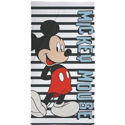 Disney Toalla con Licencia Oficial de Mickey Mouse, 100% algodón Supersuave Diseño Azul Ideal para el hogar, el baño, la Playa y la Piscina Talla única: 70 cm x 140 cm Disney Toalla con Licencia Oficial de Mickey Mouse, 100% algodón Supersuave Diseño Azul Ideal para el hogar, el baño, la Playa y la Piscina Talla única: 70 cm x 140 cm