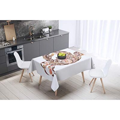 Bonamaison Kitchen Decoration, Tablecloth, 145 cm x 145 cm Designed and Manufactured in Turkey Bonamaison Kitchen Decoration, Tablecloth, 145 cm x 145 cm Designed and Manufactured in Turkey