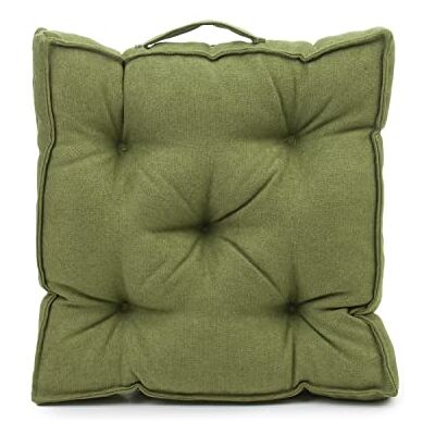 Gözze Cojín cuadrado con asa, Cojín de silla, Acolchado, Darco, 40 x 40 x 7 cm Verde Gözze Cojín cuadrado con asa, Cojín de silla, Acolchado, Darco, 40 x 40 x 7 cm Verde