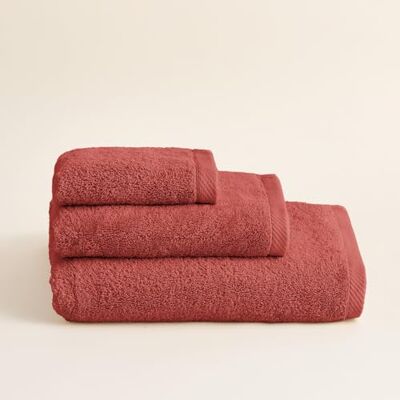 BOHEME Juego de 3 Toallas Serenity Terracota con Toalla de Baño Grande BOHEME Juego de 3 Toallas Serenity Terracota con Toalla de Baño Grande