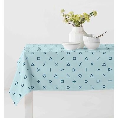 BOHEME MANTEL ANTIMANCHAS PLAY BLUE 140 * 300 CM BOHEME MANTEL ANTIMANCHAS PLAY BLUE 140 * 300 CM