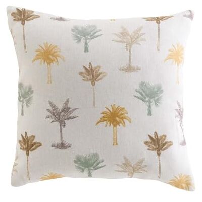 Douceur d'Intérieur Douceur d'Interior Cojín desenfundable (45 x 45 cm) Palmelia, Polialgodón Impreso Douceur d'Intérieur Douceur d'Interior Cojín desenfundable (45 x 45 cm) Palmelia, Polialgodón Impreso