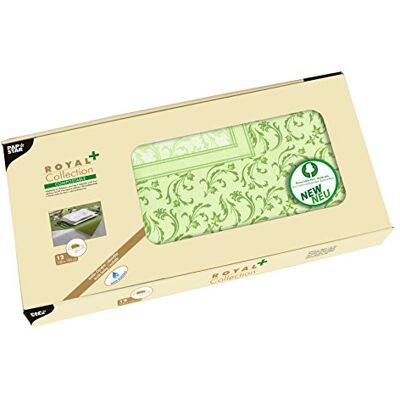 PAPSTAR - Damascato - Verde oliva - 100x100 cm - Centro de mesa PAPSTAR - Damascato - Verde oliva - 100x100 cm - Centro de mesa
