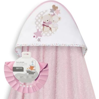 Interbaby Capa de Baño Bebé + Gorro, Flores Pétalos Estampado, Rosa Toalla con Capucha 100x100 cm 100% Algodón y Gorro de Baño Ajustable que protege ojos y oídos Regalo Recién Nacido Interbaby Capa de Baño Bebé + Gorro, Flores Pétalos Estampado, Rosa Toalla con Capucha 100x100 cm 100% Algodón y Gorro de Baño Ajustable que protege ojos y oídos Regalo Recién Nacido