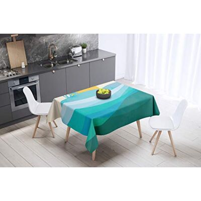 Bonamaison Kitchen Decoration, Tablecloth, 145 cm x 145 cm Designed and Manufactured in Turkey Bonamaison Kitchen Decoration, Tablecloth, 145 cm x 145 cm Designed and Manufactured in Turkey