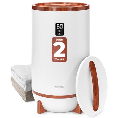 SereneLife Calentador de Toallas Tipo cubeta, con Fragancia Personalizable, Towel Warmer, SPA, Calientatoallas, Electrico, para baño, Apagado automatico, Portatil, para Pijamas, Manta, Bata de baño SereneLife Calentador de Toallas Tipo cubeta, con Fragancia Personalizable, Towel Warmer, SPA, Calientatoallas, Electrico, para baño, Apagado automatico, Portatil, para Pijamas, Manta, Bata de baño