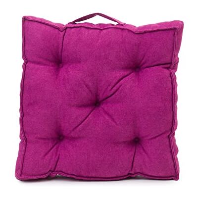 Gözze Cojín cuadrado con asa, Cojín de silla, Acolchado, Darco, 40 x 40 x 7 cm Violeta Gözze Cojín cuadrado con asa, Cojín de silla, Acolchado, Darco, 40 x 40 x 7 cm Violeta