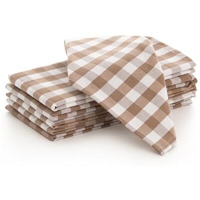 GAMUSI - Pack 6 - Vichy - 45x45 cm - Servilletas GAMUSI - Pack 6 - Vichy - 45x45 cm - Servilletas