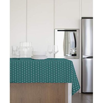 GEMITEX Mantel de Felpa, 140 x 180 cm, de PVC, diseño de Lunares, Fabricado en Italia GEMITEX Mantel de Felpa, 140 x 180 cm, de PVC, diseño de Lunares, Fabricado en Italia