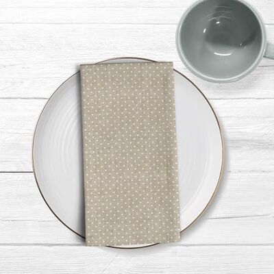 BELUM Servilletas de Algodón Orgánico - Pack 2 - 45x45cm - Beige BELUM Servilletas de Algodón Orgánico - Pack 2 - 45x45cm - Beige