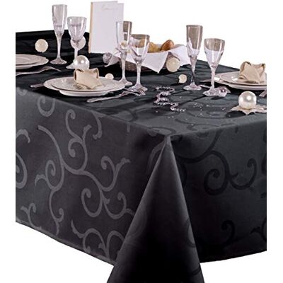 CALITEX Mantel Damasco Revestido Madigan Tinta Rectangular 140 x 250 CALITEX Mantel Damasco Revestido Madigan Tinta Rectangular 140 x 250