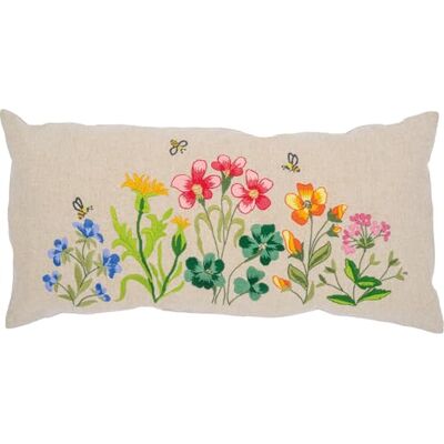 Vervaco Set De Bordado Kit Punto De Cruz Estampado Cojin Decorativo FLORES DE CAMPO Funda De Cojín Con Cremallera Manualidades Adultos Decoracion 50 x 25 cm Bordar Kit Completo DIY Creativo Regalo Vervaco Set De Bordado Kit Punto De Cruz Estampado Cojin Decorativo FLORES DE CAMPO Funda De Cojín Con Cremallera Manualidades Adultos Decoracion 50 x 25 cm Bordar Kit Completo DIY Creativo Regalo