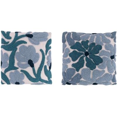Tivoli Juego de 2 Cojines Decorativos con Flores, 45 x 45 cm, de poliéster desenfundable, Ocean Tivoli Juego de 2 Cojines Decorativos con Flores, 45 x 45 cm, de poliéster desenfundable, Ocean