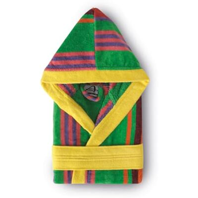Top Towel Albornoz con capucha Caribe Jacquard 100% Algodón 500 g/m² – Acabado Terciopelo, Alta Absorción y Tacto Suave Top Towel Albornoz con capucha Caribe Jacquard 100% Algodón 500 g/m² – Acabado Terciopelo, Alta Absorción y Tacto Suave