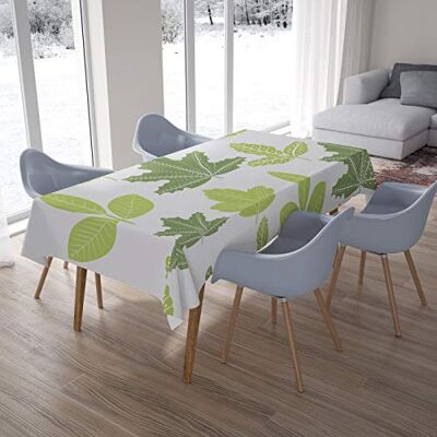 Bonamaison Mantel de Mesa antimoho, Secado rápido, Resistente a Las Manchas, Lavable a máquina, 100% poliéster, 145 x 220 cm, diseñado y Fabricado en Turquía Bonamaison Mantel de Mesa antimoho, Secado rápido, Resistente a Las Manchas, Lavable a máquina, 100% poliéster, 145 x 220 cm, diseñado y Fabricado en Turquía