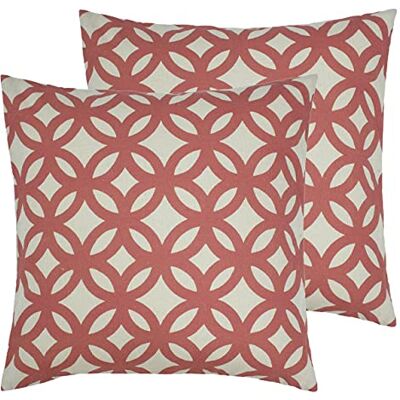 furn. Rocco Feather Filled Cushions (Twin Pack), Berry, 45 x 45cm furn. Rocco Feather Filled Cushions (Twin Pack), Berry, 45 x 45cm