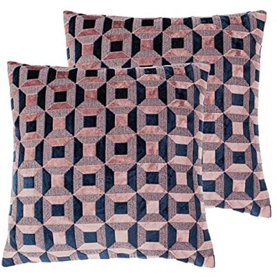 Paoletti Cojines llenos de Plumas Empire Twin Pack, Blush/Amarilla, 45 x 45cm, 2 Paoletti Cojines llenos de Plumas Empire Twin Pack, Blush/Amarilla, 45 x 45cm, 2