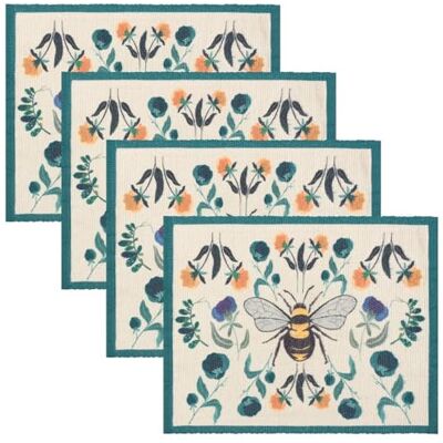 furn. Wylder Wild Garden Manteles Individuales – Juego De 4 Salvamanteles Lavables Clásicos Campestres Florales Abejorro De Secado Rápido (Multicolor 46x36cm) furn. Wylder Wild Garden Manteles Individuales – Juego De 4 Salvamanteles Lavables Clásicos Campestres Florales Abejorro De Secado Rápido (Multicolor 46x36cm)