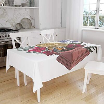 Bonamaison Kitchen Decoration, Tablecloth, 145 cm x 180 cm – Diseñado y Fabricado en Turkey Bonamaison Kitchen Decoration, Tablecloth, 145 cm x 180 cm – Diseñado y Fabricado en Turkey
