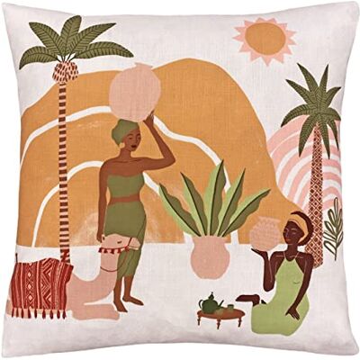 furn. Alia Feather Filled Cushion, Polyester, Sand furn. Alia Feather Filled Cushion, Polyester, Sand