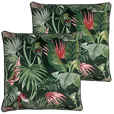 furn. Amazon Creatures Cojines Rellenos de Plumas (2 Unidades), Color Jade (50 x 50 cm) furn. Amazon Creatures Cojines Rellenos de Plumas (2 Unidades), Color Jade (50 x 50 cm)