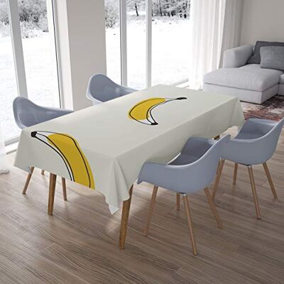 Bonamaison Mantel de Mesa antimoho, Secado rápido, Resistente a Las Manchas, Lavable a máquina, 100% poliéster, 145 x 220 cm, diseñado y Fabricado en Turquía Bonamaison Mantel de Mesa antimoho, Secado rápido, Resistente a Las Manchas, Lavable a máquina, 100% poliéster, 145 x 220 cm, diseñado y Fabricado en Turquía