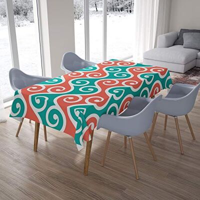 Bonamaison Kitchen Decoration, Tablecloth, 145 cm x 220 cm – Diseñado y Fabricado en Turkey Bonamaison Kitchen Decoration, Tablecloth, 145 cm x 220 cm – Diseñado y Fabricado en Turkey