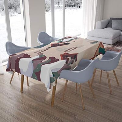 Bonamaison Kitchen Decoration, Tablecloth, 145 cm x 220 cm – Diseñado y Fabricado en Turkey Bonamaison Kitchen Decoration, Tablecloth, 145 cm x 220 cm – Diseñado y Fabricado en Turkey