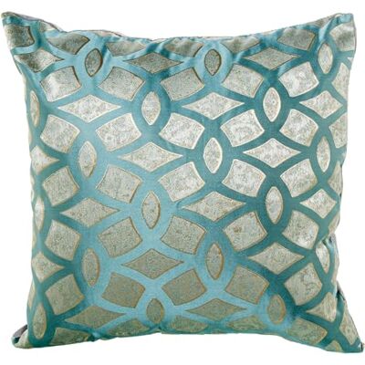 DRW Cojin Cuadrado de Poliester con Cremallera en Azul 45x10x45 cm DRW Cojin Cuadrado de Poliester con Cremallera en Azul 45x10x45 cm
