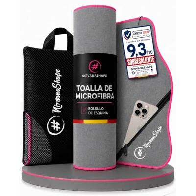 NirvanaShape Microfibra Toalla de Viaje, para Playa y Fitness, M 120 x 60 cm NirvanaShape Microfibra Toalla de Viaje, para Playa y Fitness, M 120 x 60 cm