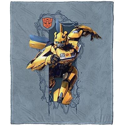 Northwest Transformers Manta de Tacto de Seda, 50 x 60 Pulgadas, abejorro Northwest Transformers Manta de Tacto de Seda, 50 x 60 Pulgadas, abejorro