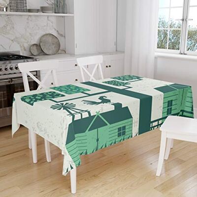 Bonamaison Kitchen Decoration, Tablecloth, 145 cm x 180 cm – Diseñado y Fabricado en Turkey Bonamaison Kitchen Decoration, Tablecloth, 145 cm x 180 cm – Diseñado y Fabricado en Turkey