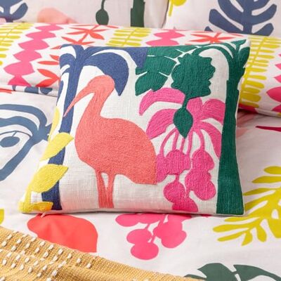 furn. Muebles. Cojín con Relleno Rico en Plumas de algodón Bordado Marula furn. Muebles. Cojín con Relleno Rico en Plumas de algodón Bordado Marula
