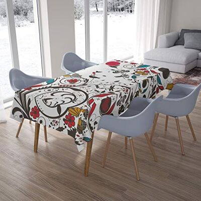 Bonamaison Kitchen Decoration, Tablecloth, 145 cm x 220 cm – Diseñado y Fabricado en Turkey Bonamaison Kitchen Decoration, Tablecloth, 145 cm x 220 cm – Diseñado y Fabricado en Turkey