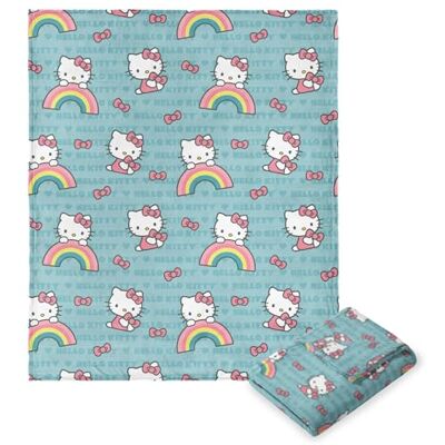 Northwest Hello Kitty Manta de Tacto de Seda, 50 x 70 Pulgadas, Lazo Tan Dulce Northwest Hello Kitty Manta de Tacto de Seda, 50 x 70 Pulgadas, Lazo Tan Dulce