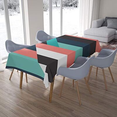 Bonamaison Kitchen Decoration, Tablecloth, 145 cm x 220 cm – Diseñado y Fabricado en Turkey Bonamaison Kitchen Decoration, Tablecloth, 145 cm x 220 cm – Diseñado y Fabricado en Turkey